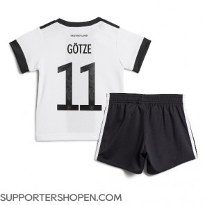 Tyskland Mario Gotze #11 Hemmatröja Barn VM 2022 Kortärmad (+ korta byxor)
